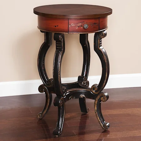 Accent Table with Two-Tone Finish